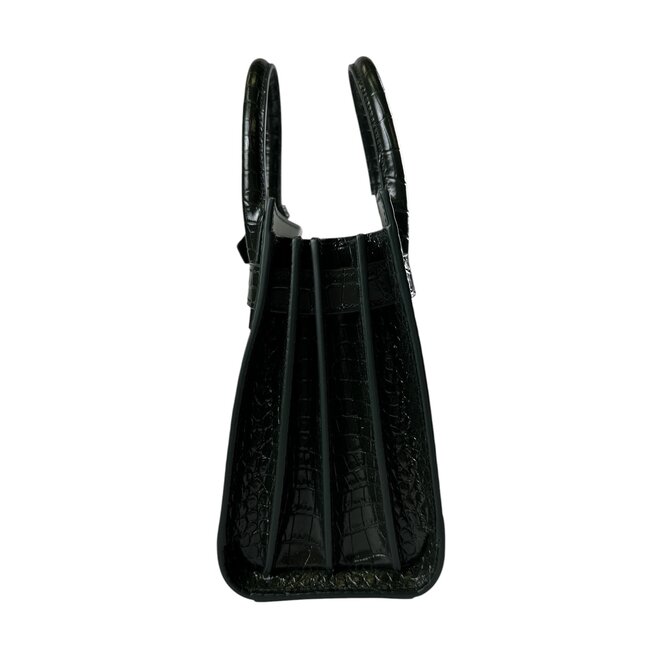 Yves Saint Laurent Saint Laurent Sac De Jour Baby Embossed Green Crocodile Bag