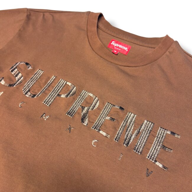 Supreme Supreme Brown Gradient Logo Tee Size Medium