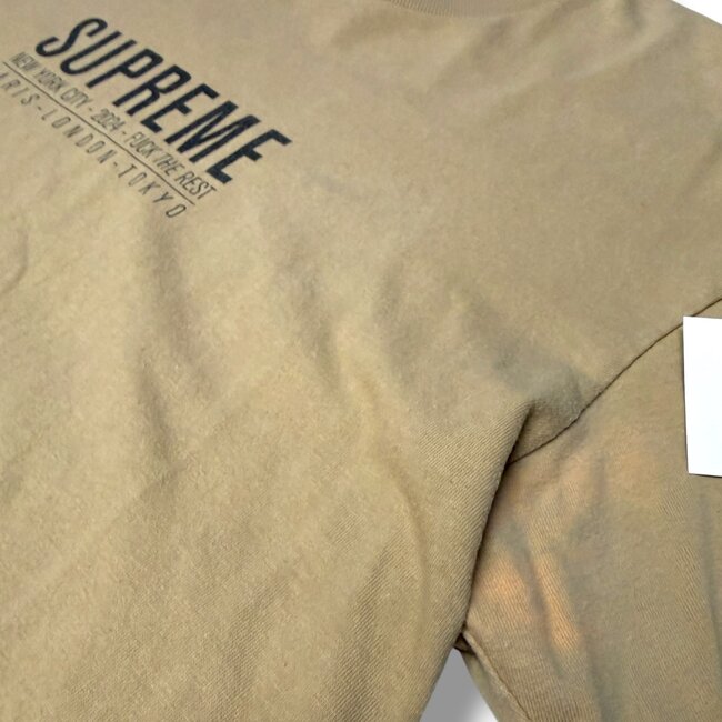 Supreme Supreme Beige Paris Tee Size Large