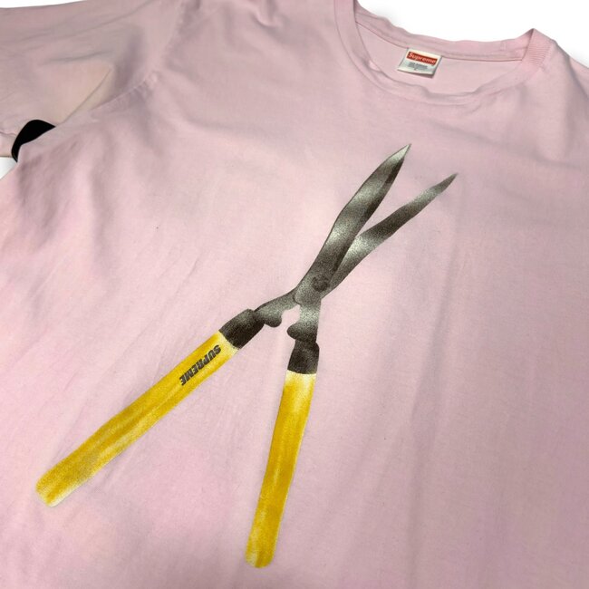 Supreme S/S19 Supreme Shears Tee Pink Size Large