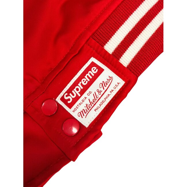 Supreme Supreme Mitchell & Ness Satin Varsity Jacket (FW24)