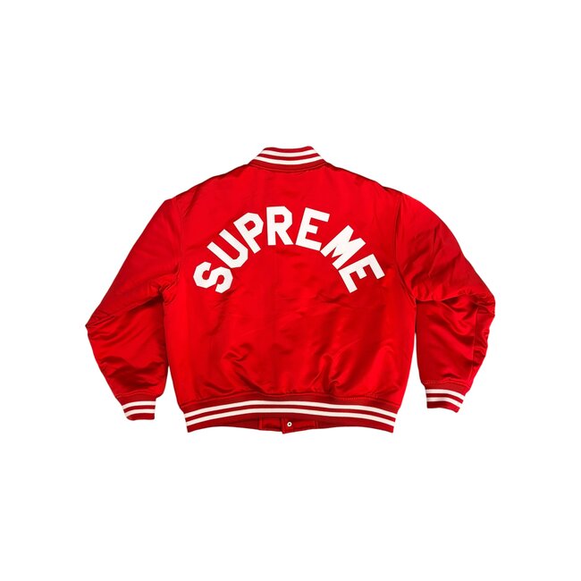 Supreme Supreme Mitchell & Ness Satin Varsity Jacket (FW24)