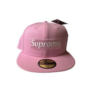 Supreme Supreme Pink Rings Box Logo New Era 59Fiffty Fitted Hat