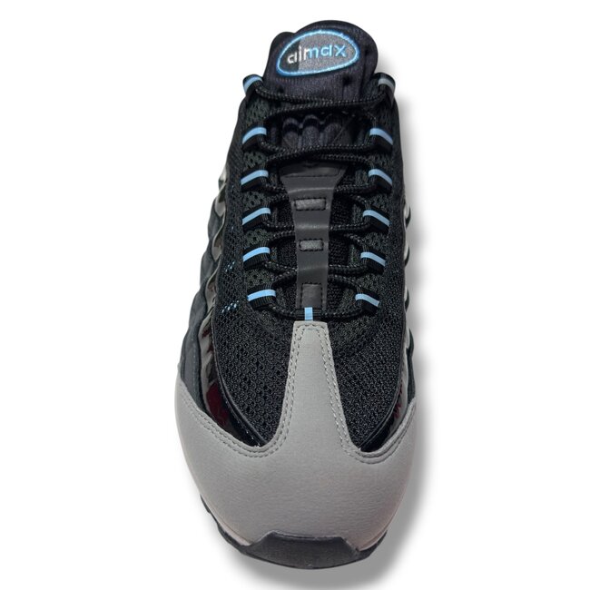 Nike Air Max 95 Big Bubble Black Football Blue Grey Fog Size 10.5