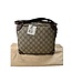 Gucci Gucci Trunk Shoulder Bag GG Coated Canvas With Studded Leather
