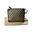 Gucci Gucci Trunk Shoulder Bag GG Coated Canvas With Studded Leather