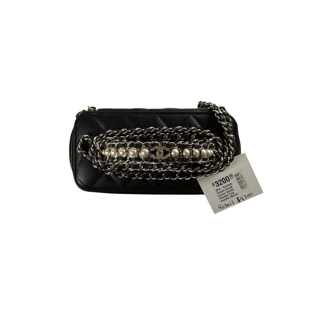Chanel  Chanel Small Caviar Vanity Pearled Top Handle