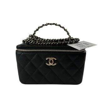 Chanel Chanel Small Caviar Vanity Pearled Top Handle