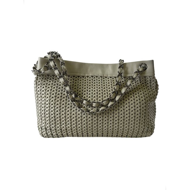 Chanel (Pre-Owned) Vintage Chanel Woven Tote G/M