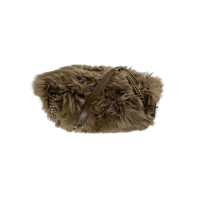Yves Saint Laurent Saint Laurent Niki Large Faux Fur Shoulder Bag