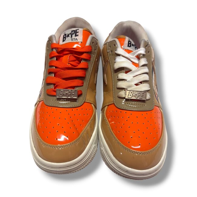 A Bathing Ape Bape Bapesta Tan Shark Size 9.5