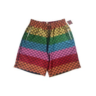 Gucci Gucci Multicolor GG Silk Shorts G/M Medium