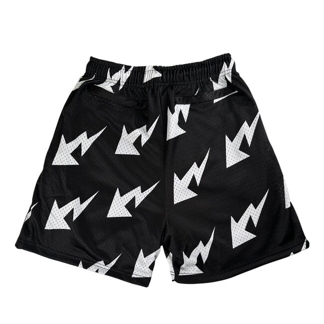 Bring It Back Las Vegas Black/White Mesh Shorts