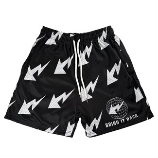 Bring It Back Las Vegas Black/White Mesh Shorts