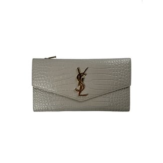 Yves Saint Laurent YSL Large UpTown Crocodile Wallet