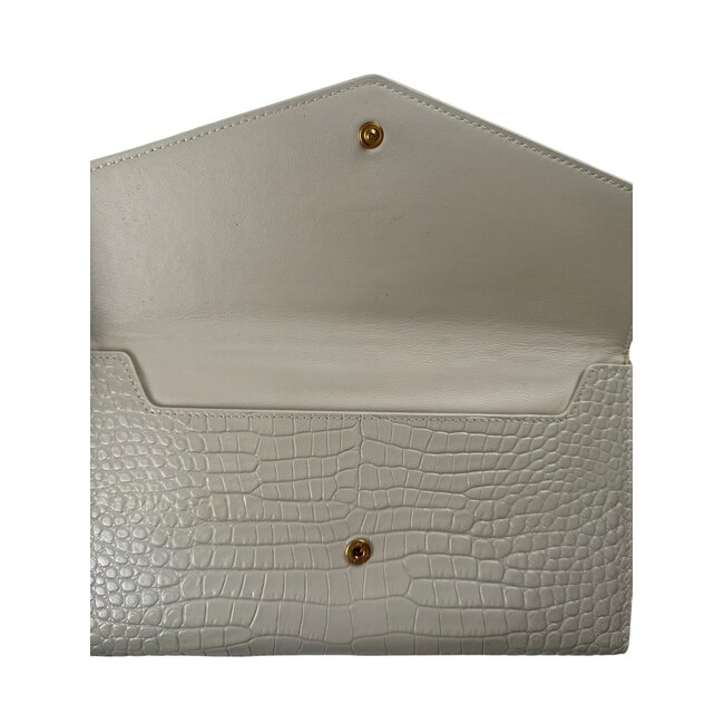 Yves Saint Laurent YSL Large UpTown Crocodile Wallet