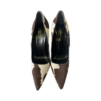 Gucci Gucci Pointed Toe Pony Hair Pumps