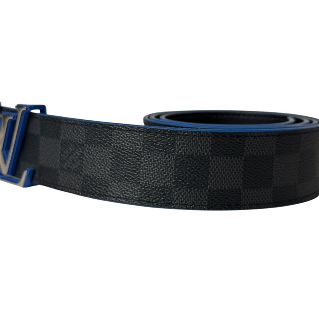 Louis Vuitton Louis Vuitton Initiales Damier Graphite 40 MM Black/Grey/Blue