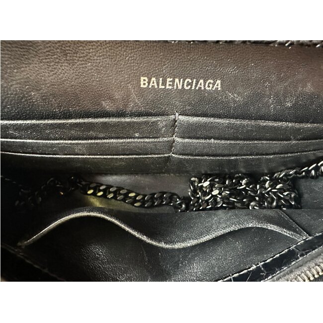 Balenciaga Balenciaga Hourglass Chain Mono Crocodile