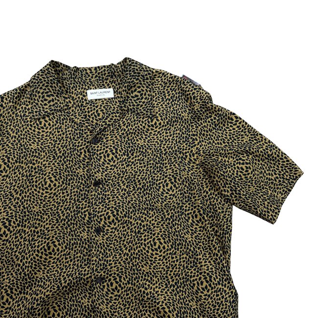 Yves Saint Laurent Saint Laurent Leopard Print Button Up Large