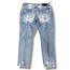 rta RTA Clayton Skinny Jeans Blue Distressed Paint (Retail $255)