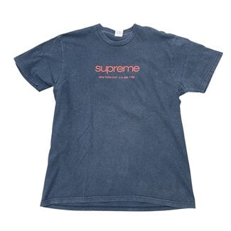 Supreme S/S20 Supreme Shop Navy Tee Large