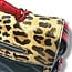 Prada 2015 Prada Leopard Ostrich Trim Nylon Handbag