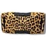 Prada 2015 Prada Leopard Ostrich Trim Nylon Handbag