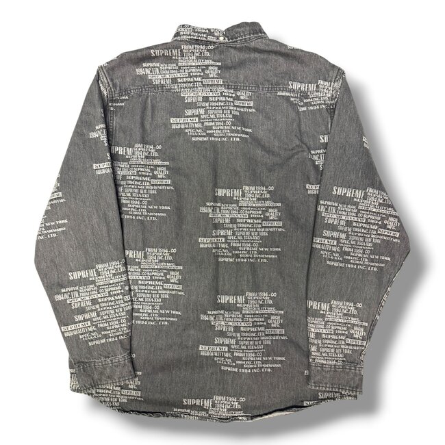 Supreme Supreme Jacquard Denim Shirt Size Large