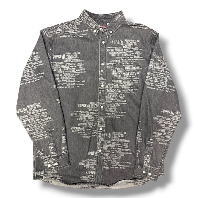 Supreme Supreme Jacquard Denim Shirt Size Large