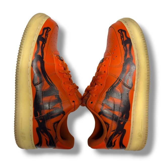 Nike Nike Air Force 1 Low Orange Skeleton Halloween Size 10