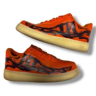 Nike Nike Air Force 1 Low Orange Skeleton Halloween Size 10