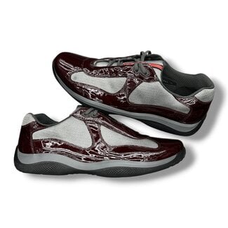 Prada (Pre-Owned) Prada America's Cup Red Sneaker 16US