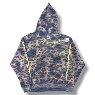 Hellstar Hellstar Cheetah Purple Zip-Up Size XXL