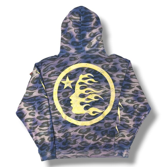 Hellstar Hellstar Cheetah Purple Zip-Up Size XXL