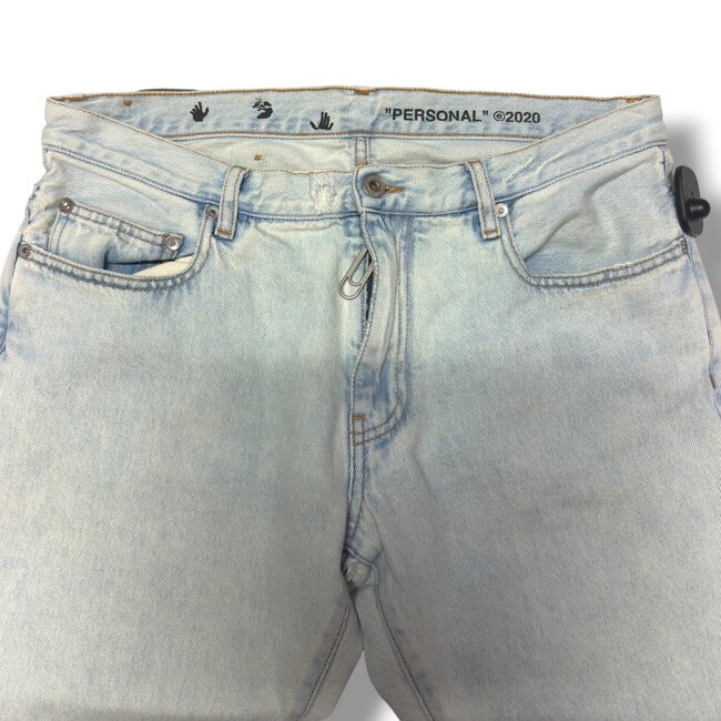 Off-White Off-White Paper Clip Zip Skinny Jeans Size 33