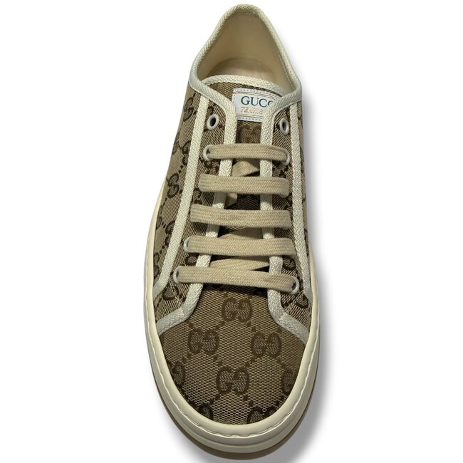 Gucci Gucci GG Canvas Low Top Platform Sneaker Size US 7
