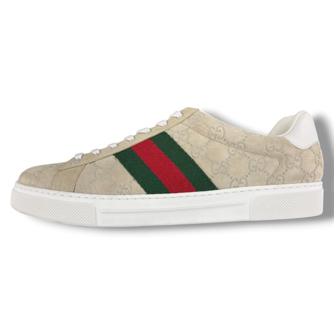 Gucci Gucci Ace GG Oatmeal Suede Sneakers Gucci 9 (US 10)