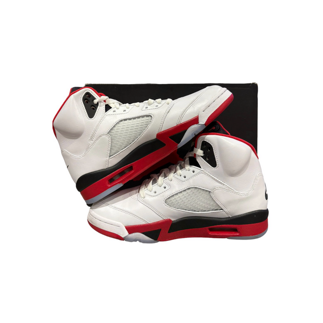 Jordan Brand Jordan 5 Retro Fire Red Black Tongue Size 9.5