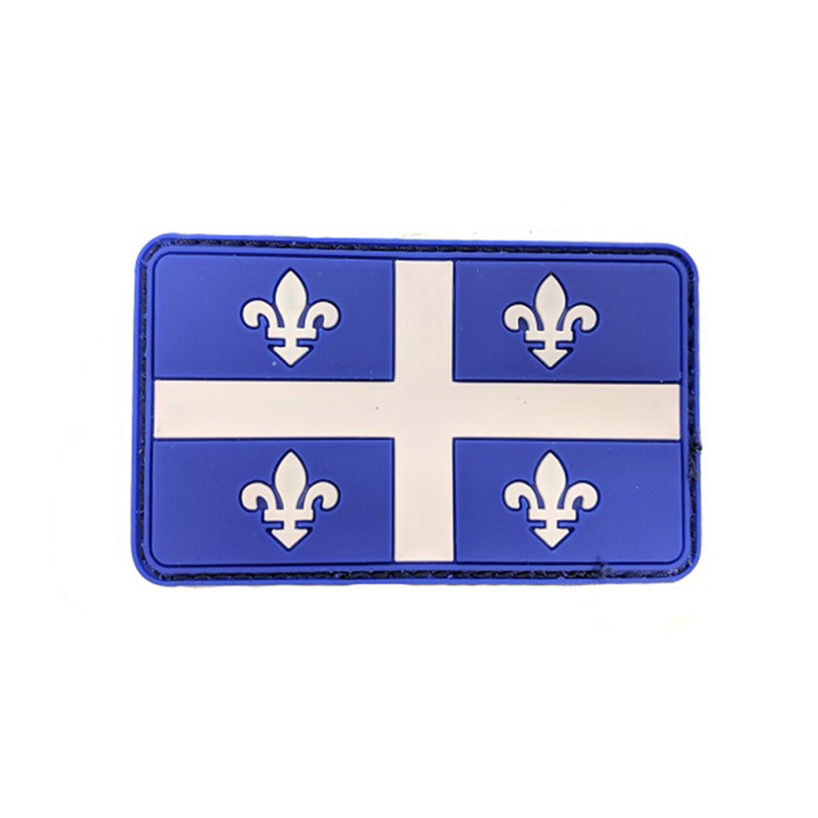 ÉCUSSON EN CAOUTCHOUC DRAPEAU QUÉBÉCOIS