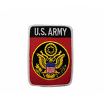 ÉCUSSON VERTICAL "U.S. ARMY"  ROUGE