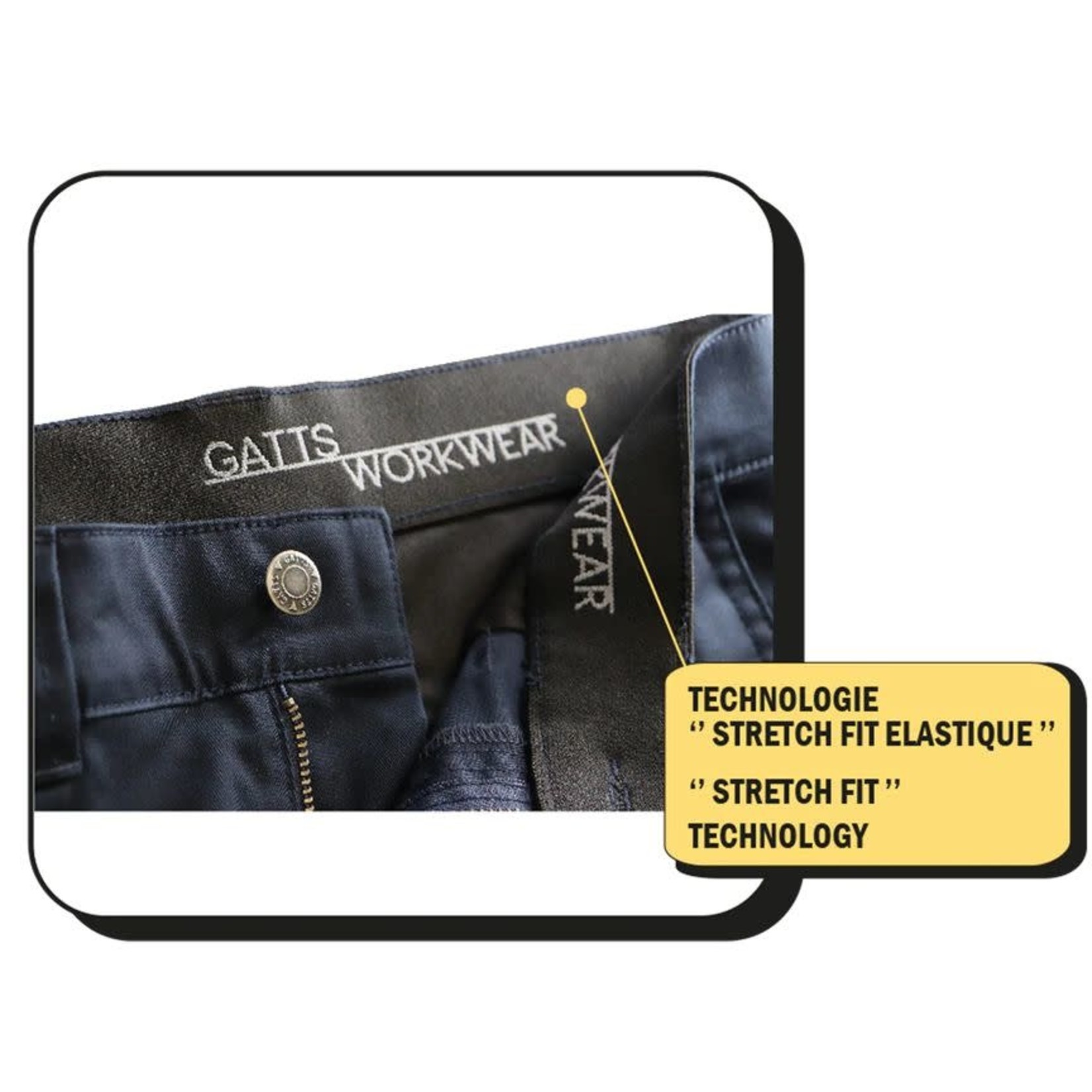 GATT'S BERMUDAS DE TRAVAIL CARGO EXTENSIBLES MODÈLE 011EXS