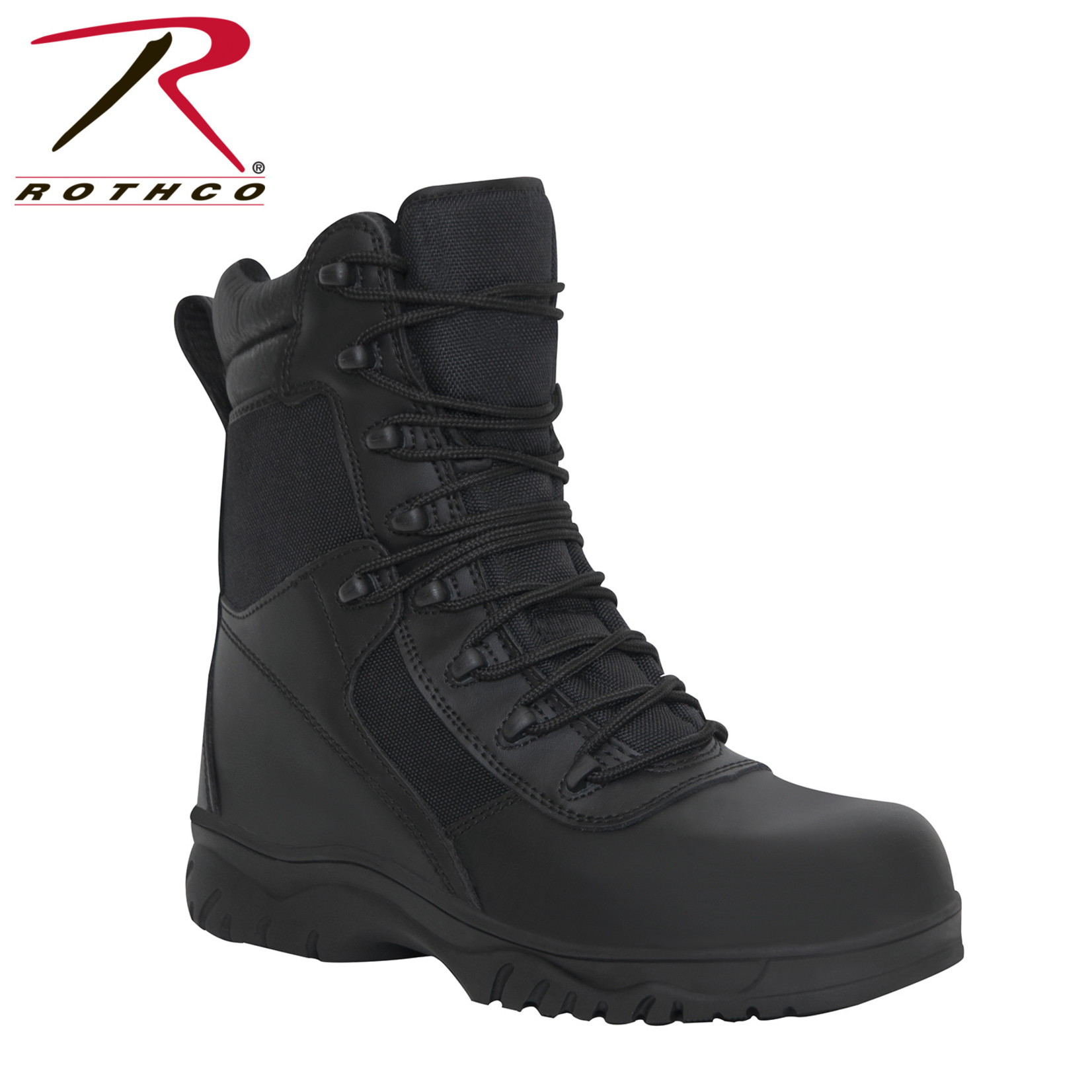 ROTHCO BOTTES TACTIQUES 8" FERMETURE ÉCLAIRE LATÉRALE