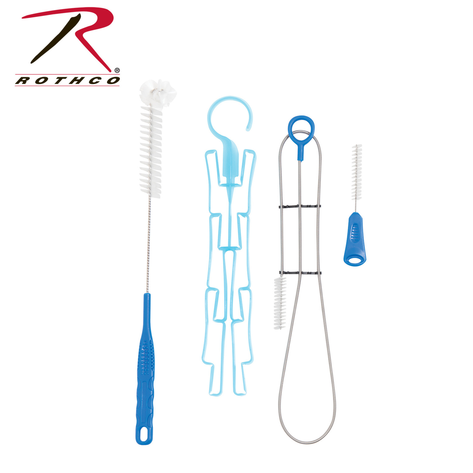 Kit De Nettoyage Pour Poche à Eau - 3 Brosses + Support De Séchage Pliable - Acier Inoxydable