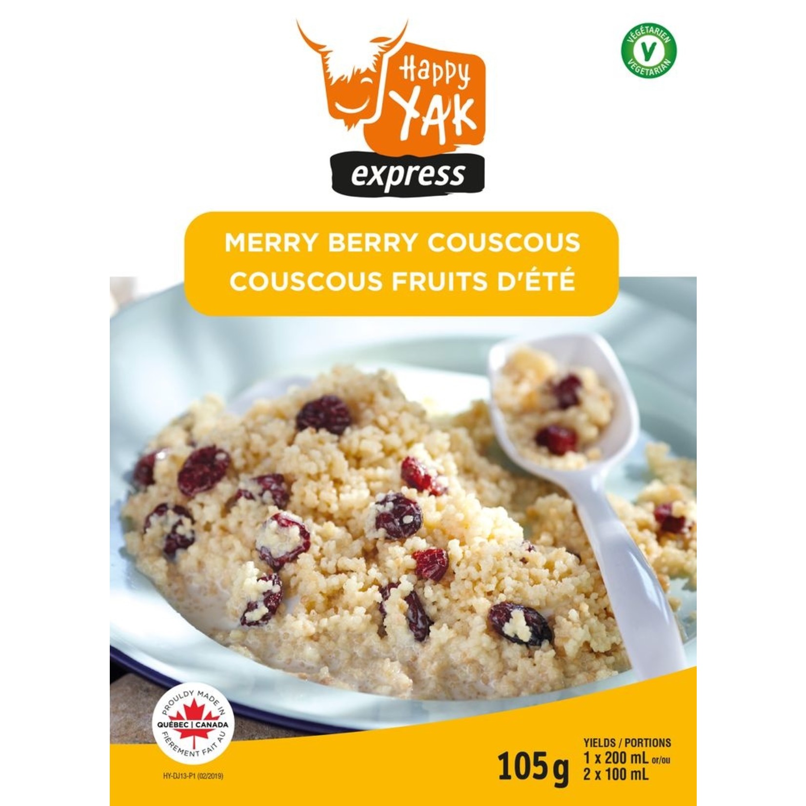 HAPPY YAK COUSCOUS AUX FRUITS D'ÉTÉ HAPPY YAK