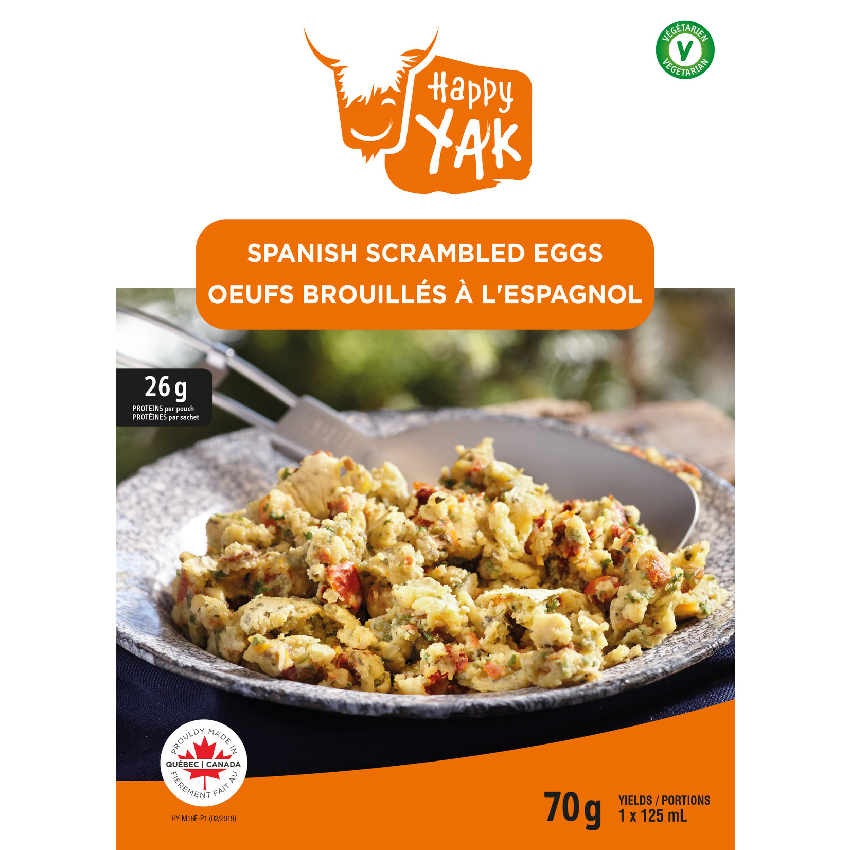 HAPPY YAK OEUFS BROUILLÉS À L'ESPAGNOL HAPPY YAK
