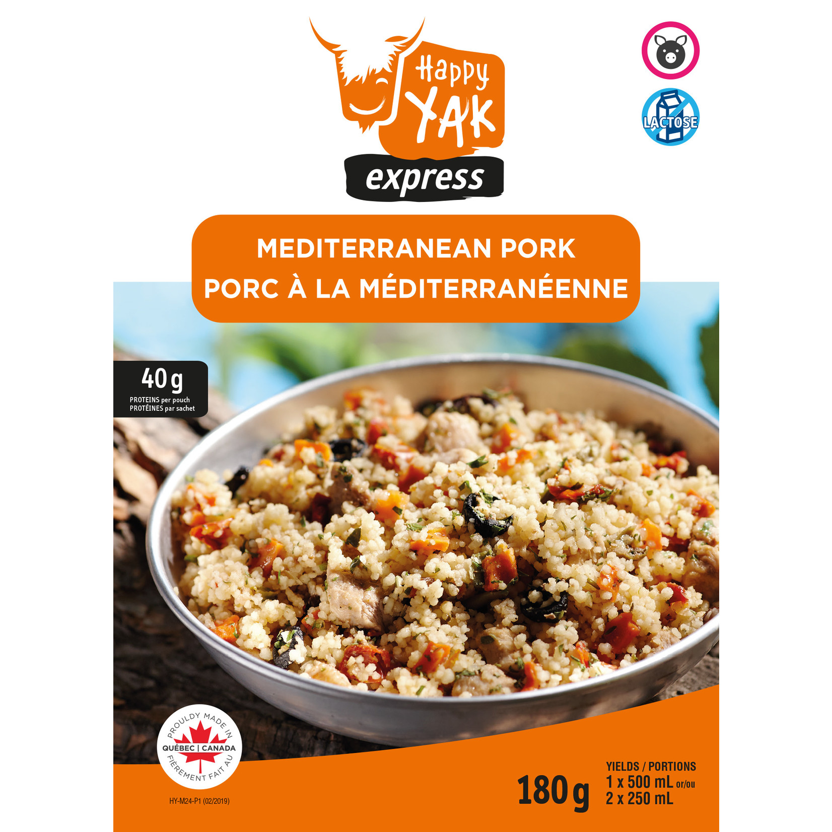 HAPPY YAK PORC À LA MÉDITERRANÉENNE HAPPY YAK