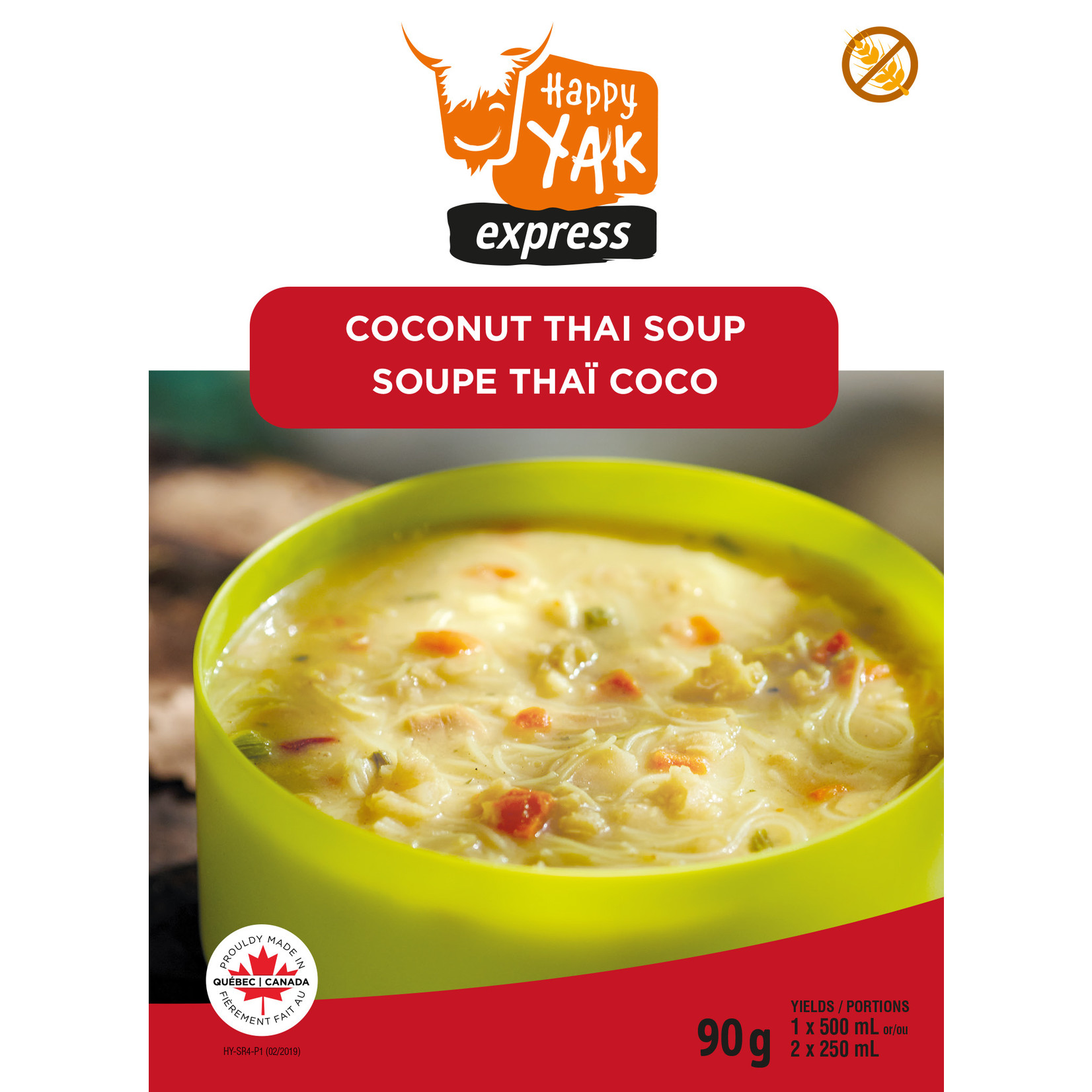 HAPPY YAK SOUPE THAÏ COCO HAPPY YAK
