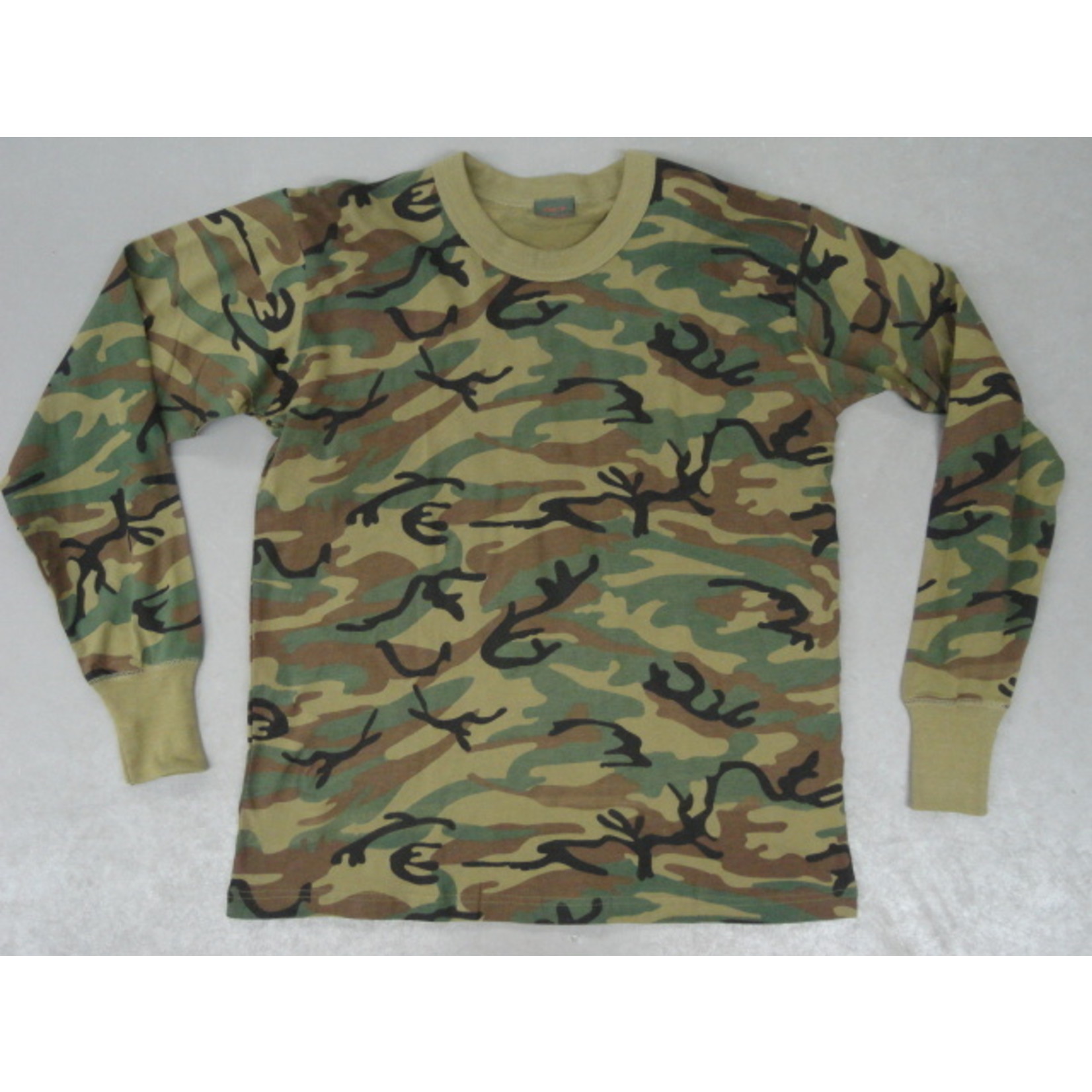 CHANDAIL CAMO VERT MANCHES LONGUES