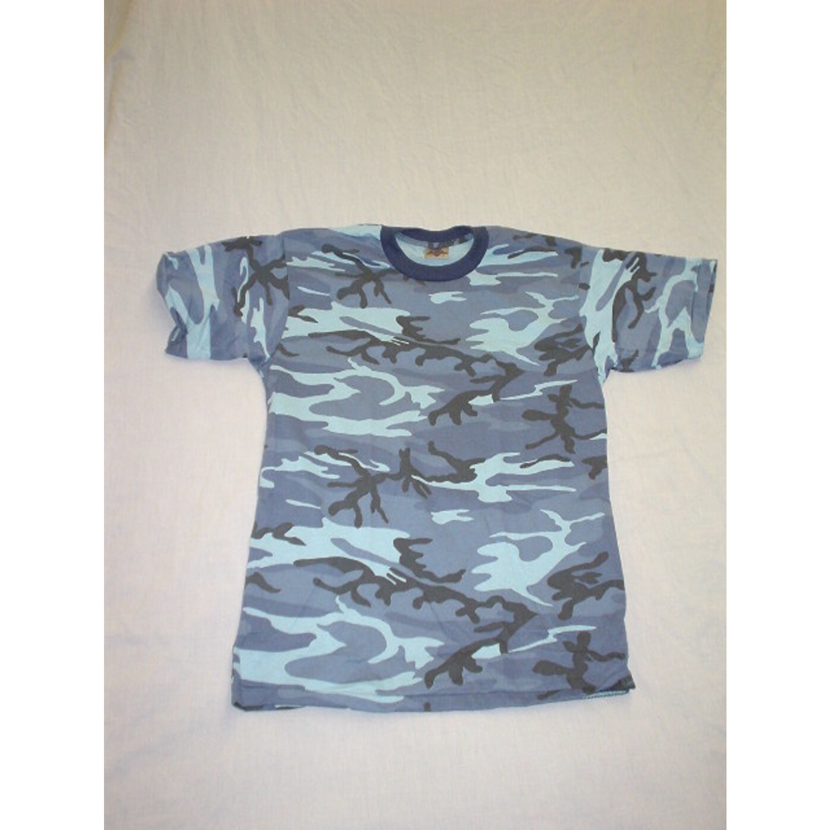 T-SHIRT CAMO BLEU